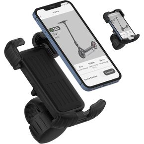 5TH WHEEL Electric Bike Phone Holder, Motorcycle Phone Mount with Super Stable and Anti-Shake Design, Bicycle Scooter Phone Mount Handlebar Cell Phone Clamp for Smart Phone 4.7''-7'' All