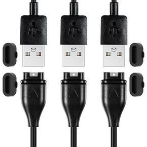 3 Pack Compatible for Garmin Forerunner 965/955/945/935 Smartwatch Charger, USB A Cable 3.3ft/1M Compatible for Garmin Forerunner 45/55/158/245/255/645/745