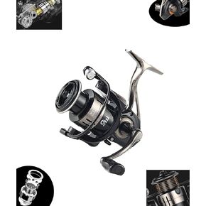 Fishing Reel – Spinning & Baitcasting, BG Baitcast 3000 Size, 4+1 BB, 5.2:1 Gear Ratio, 23LB Max Drag, 0.62lb Weight, Metal Spool & Handle for Saltwater & Freshwater Fishing