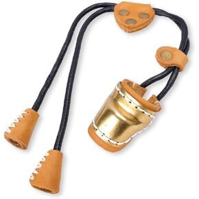 PMZ Archery Cowhide Finger Guard Protector Thumb Ring for Traditional Bow Recurve Bow