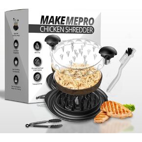 Meat Chicken Shredder Tool Twist Manual Meat Shredder for Chicken, Beef, Pork Easy-to-Use Chicken Shredded Tool Twister Desmenuzador de Pollo y Carne Meat Breaker Upper, Large Size with Anti Slip Mat