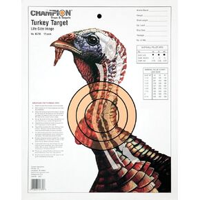 Champion Traps and Targets Champion Practice Targets 45780 Turkey Lifesize (12 Pk)