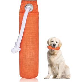 Dog Bumpers Canvas Training Dummy Hunting Dog Training Tool Floating Toys Weighted Bumper for Easy Throwing