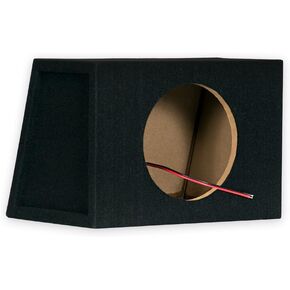 New Single Car Black Subwoofer Box Sealed Automotive Enclosure for 8-Inch Woofer 8S Black
