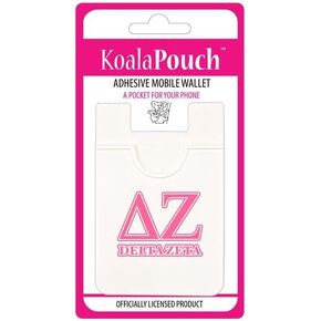 Sorority Shop Delta Zeta - Koala Pouch - Adhesive Cell Phone Wallet with DZ Greek Letter Design