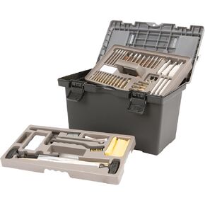 Allen Company Universal Gun Cleaning Kit & Tool Box - Rifle, Shotgun & Handgun Gun Cleaner Kit - 65-Piece - Gun Accessories for Men and Women - Cleaning Kit Gun Case - Black