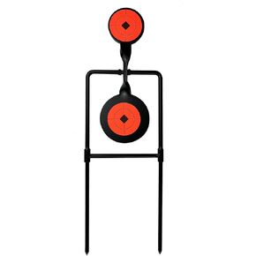Atflbox Double Blast High Caliber Spinner Reset Auto Target Target for Centerfire Cannes to .44 Magnum Outdoor Target Shooting
