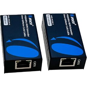 OREI HDMI Over Ethernet Extender via CAT6/7-4K@60Hz Up to 230 ft – HDMI 2.0 & HDCP 2.2 Compliant - 18Gbps Video Bandwidth with HDR 10 – Power Over Cable - (UHD-IPC230-K)