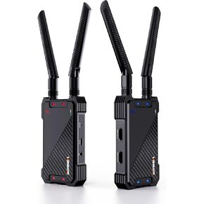 Wireless HDMI Transmitter and Receiver，1300FT Wireless HDMI Extender Kit with Loop Out,1080P Full HD for Streaming from DSLR,Laptop,Setop Box to TV/Projector IR Support