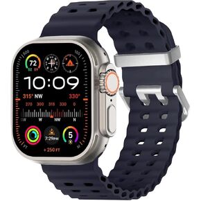 Sport Women Men Bands Soft Silicone Waterproof Strap Compatible with iWatch