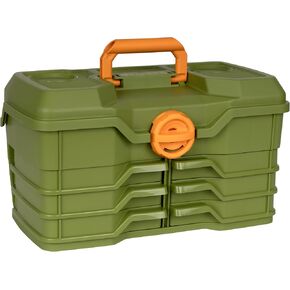 Flambeau Outdoors NextGen 6/0 Large Tackle Box, 6 Pivot Trays, 32 Compartments, Advanced Tackle Storage Organizer, Green
