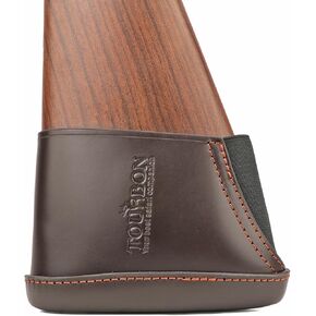 Tourbon Shotgun Stock Extension Gun Shooting Shoulder Genuine Leather Recoil Pad -Small Size
