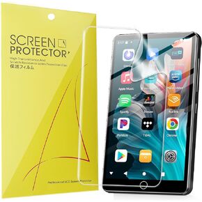 Compatible for Fanvace M32 MP3 Player Screen Protector, [6 Pack] Full Coverage TPU Clear Film Compatible for Fanvace M32 4" MP3 Player (6 Pack)