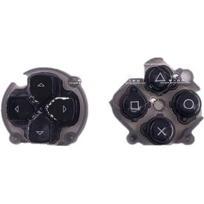 JMXLDS Replacement D-Pad Direction Button ABXY Key Left Right Function Button for PS Vita 2000 PSV 2000 Console Black