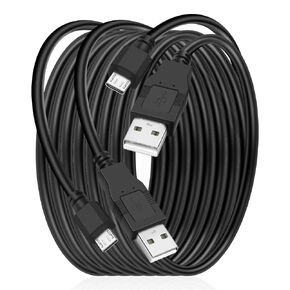 MEIRIYFA PS4 Controller Charger Cable Cord Micro USB High Speed Data Sync & Charge Cable for PS4, PS4 Slim/Pro, PS Vita, Xbox One/One S Controller Console-2 Pack 1.5M