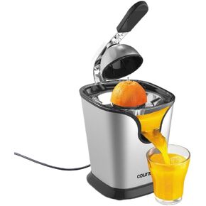 Courant Premium Citrus Juicer Electric | Powerful 160W Motor, Square Design, Soft-Grip Handle, Anti-Drip Spout, Auto Juicing,Stainless Steel Dishwasher-Safe Parts, Cord Storage for Easy Cleanup