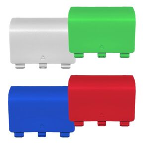4 Pcs Battery Back Cover for Xbox Series X/S Controller,Replacement Battery Cover Door for Xbox Series X/S,Battery Back Shell Covers for Xbox Series X/S,NOT for Xbox One & One X/S(Random Color)