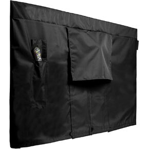 Covermates Outdoor Full TV Cover - Various Sizes, Light Weight Material, Weatherproof, Dustproof, Remote Pocket, Outdoor TV Covers, 55-59 Inch Screen Size, Black