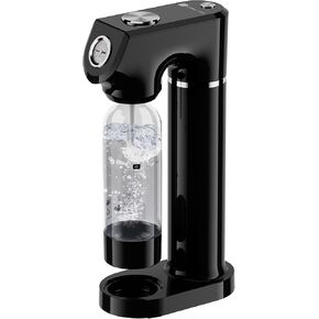 Culinary Chef Sparkling Soda Maker – Soda Machine for Carbonated Water – BPA-Free Reusable Water Bottle included – Planet-Caring Carbonated Water Maker for Home – Fits Standard CO2 Cylinders, Black