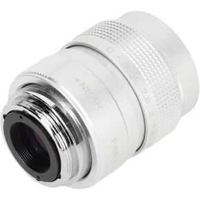 Pomya 25mm F1.4 Large Aperture Manual Focus, CCTV Lens, Prime MFT Lens for M43,Support Shop Parking House Warehouse (Silver)