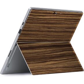 MightySkins Skin Compatible with Microsoft Surface Pro 8 - Dark Zebra Wood | Protective, Durable, and Unique Vinyl Decal wrap Cover | Easy to Apply, Remove and Change Style | Made in The USA