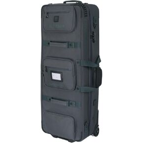 Legend Atom Recurve Bow Case - Airline Approved Takedown Recurve Bow Case with Wheels, TSA Lock, Multiple Pockets, Premium Bow Bag, Holds 2 Bows with Thick Padding & Lining, Arrow Tube Included