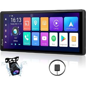 CARPURIDE 9.3 inch W903 Pro, Wireless CarPlay & Android Auto with 4+64GB, Online & Offline GPS Navigation Car Play Screen for Car, G00GLE Play, Netflix, Mirror Link, Bluetooth Audio, GPS-Antenne