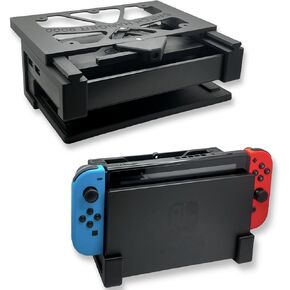 Switch Hanger 9000 - Dual Purpose Desk/Wall Mount Compatible with Nintendo Switch & Switch OLED (Black)