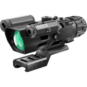 Beileshi Optics Rifle Scope, 4x32 Tactical Rifle scopes with Red Illuminated Reticle, and Glass Etched Reticle 4X Magnification with 20mm Mounts Rail, Suitable for Short Distance Combat