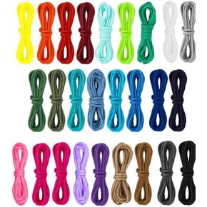 26 Colors Paracord Cord Gukasxi 10 Feet 4mm 550 Paracord Rope 7 Strand Outdoor Survival Rope Paracord Bracelet Rope for Outdoor Camping Paracord Keychain Dog Collar Crafting Making.