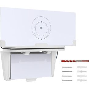 Starlink Gen 3 Mount, 2025 Update Starlink Gen 3 Router Wall Mount with Starlink Power Supply Mounting Kit Starlink V3&Gen 3 High Performance Standard Router (White)