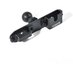 Universal Radio Bracket, Walkie-talkies Back Clip Mount, Radio Microphone Holder with 25mm 1" Ball Adapter Compatible with RAM Mounts B Size Double Socket Arm