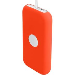 kwmobile Case Compatible with Apple Vision Pro Battery Case - Silicone Holder Protective Cover - Orange