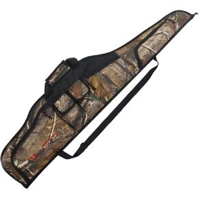 Adansonia Soft Rifle Shotgun Case 48" 52" - G-Pro Camo Long Gun Bag with Multiple Storage for Scoped Rifle Non-Scoped Shotgun