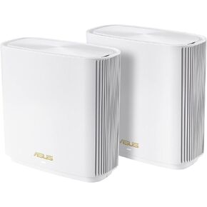 Asus Zenwifi مع نظام WiFi 6E Mesh-Band بالكامل Asus Zenwifi ، تغطية تصل إلى 5500 قدم مربع و 6 غرف ، 6600 ميجابت في الثانية ، فرقة جديدة 6 جيجا هرتز ، Aimesh ، الحارس الفوري (المتجدد)