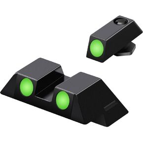 Feyachi NS16 Night Sights Glow in The Dark for Glock Pistol 17 17L 19 26 27 33 34 38 39, NO TRITIUM