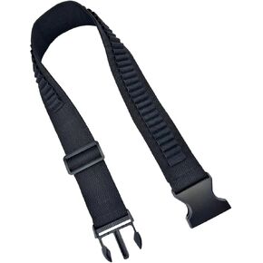50 Rounds 22 Cartridge Belt, Rifle Ammo Belt, Adjustable Pistol Ammunition Bullet Belt .22 Cal Tactical Hunting Bandoleer for .22LR .17 HMR .22WMR 5.56mm .25Cal 10/22