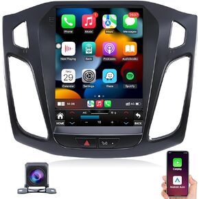 Upgrade 5GWiFi (4G RAM 64G ROM) Radio for Ford Focus 2012-2018 - Android 13 Car Stereo with Carplay/Android Auto 10.4 Inch IPS Touchscreen with GPS FM/AM SWC Bluetooth 1080P Backup Camera