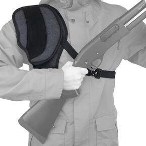 Tas Trost Adjustable Recoil Shield Shooting Shoulder Pad, Canvas Leather Recoil Protection Vest for Rifle Shotgun