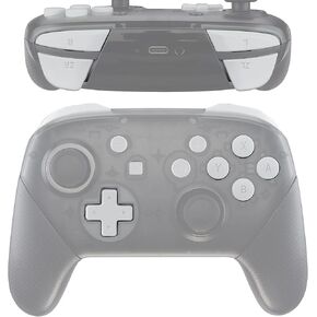 eXtremeRate White Repair ABXY D-pad ZR ZL L R Keys for Nintendo Switch Pro Controller, DIY Replacement Full Set Buttons with Tools for Nintendo Switch Pro - Controller NOT Included