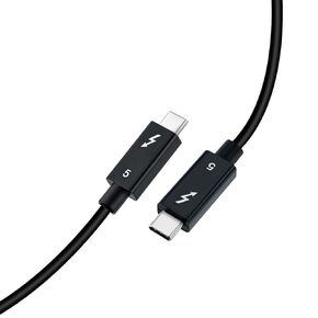 Mcbazel 80Gbps Ultra-Fast for Thunderbolt 5 Cable with up to 120Gbps Bandwidth Boost, 240W Charging Power, Supports 8K Display, Compatible with Thunderbolt 5/4/3, USB 4 and USB-C - 1m/3.3ft
