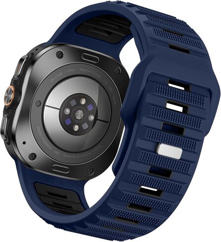 Adorve Silicone Sport Band Only for Galaxy Watch Ultra Bands 47mm - Soft, Comfortable, Breathable, Waterproof, Sturdy, Secure Fit Replacement Strap Compatible with Samsung Watch Ultra Band for Men in Kuwait