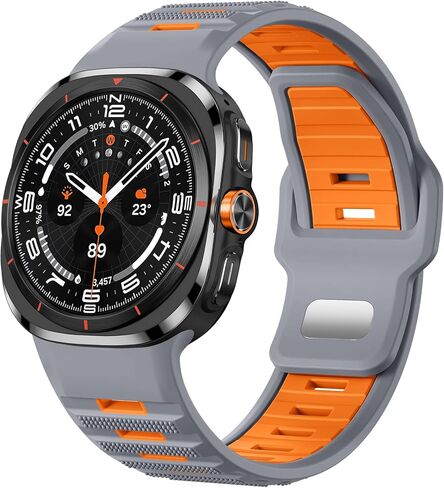 Adorve Silicone Sport Band Only for Galaxy Watch Ultra Bands 47mm - Soft, Comfortable, Breathable, Waterproof, Sturdy, Secure Fit Replacement Strap Compatible with Samsung Watch Ultra Band for Men in Kuwait