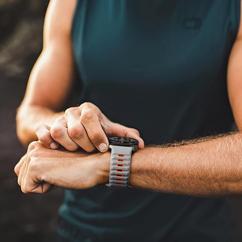 Adorve Silicone Sport Band Only for Galaxy Watch Ultra Bands 47mm - Soft, Comfortable, Breathable, Waterproof, Sturdy, Secure Fit Replacement Strap Compatible with Samsung Watch Ultra Band for Men in Kuwait
