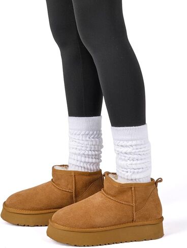 جوارب HONGTEYA Slouch للنساء زوجان من الجوارب الطويلة الناعمة للركبة in Kuwait