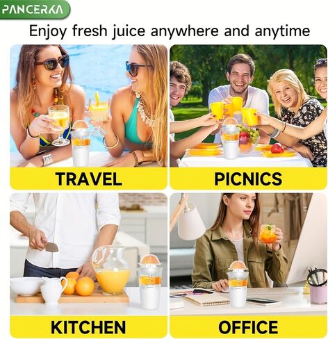 6oz آلات USB Citrus Juicer-عصير جديد سريع وسهل ، محمول تمامًا ، D-8110 ، أبيض in Kuwait
