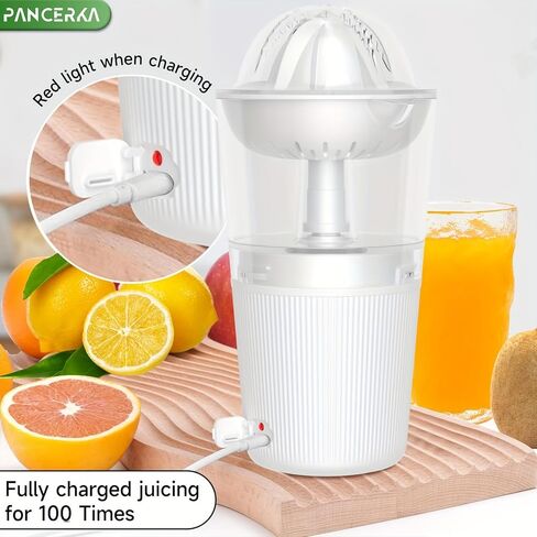 6oz آلات USB Citrus Juicer-عصير جديد سريع وسهل ، محمول تمامًا ، D-8110 ، أبيض in Kuwait
