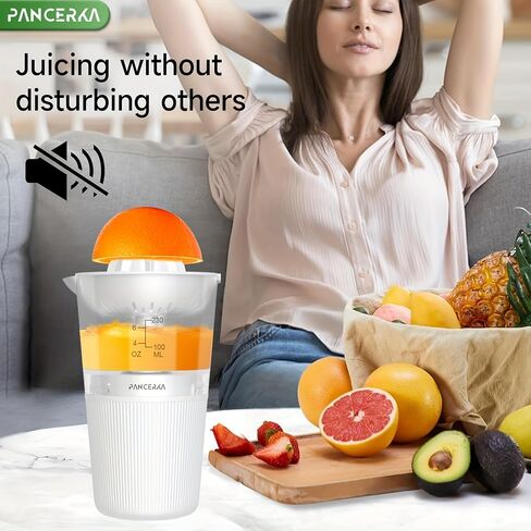 6oz آلات USB Citrus Juicer-عصير جديد سريع وسهل ، محمول تمامًا ، D-8110 ، أبيض in Kuwait