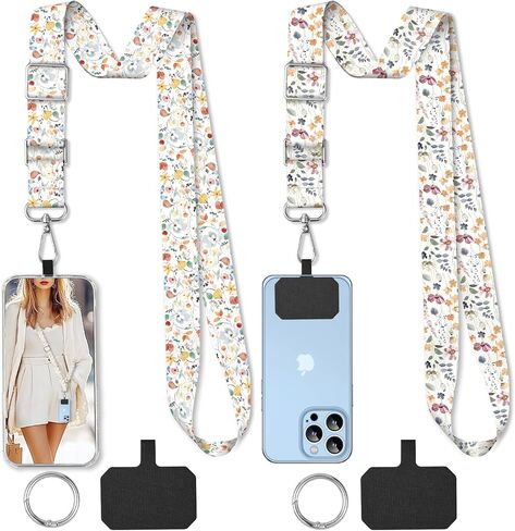 2 Pack Phone Lanyard Cell Phone Lanyard Crossbody Adjustable Phone Strap for Use Around the Neck Cell Phone Lanyard in Kuwait