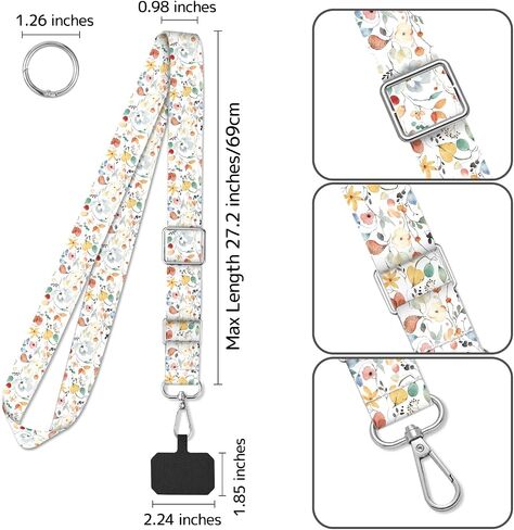 2 Pack Phone Lanyard Cell Phone Lanyard Crossbody Adjustable Phone Strap for Use Around the Neck Cell Phone Lanyard in Kuwait